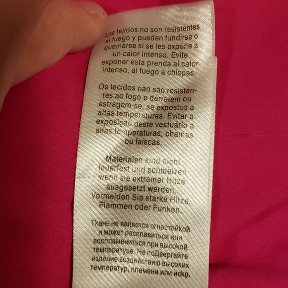 Columbia Girl's Pink Blue Grey Camo Print White Polka Dot Hooded Fleece Jacket L - Picture 12 of 12